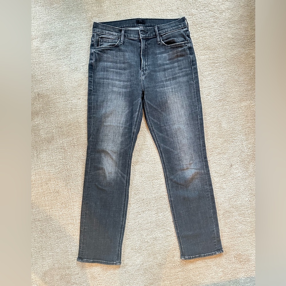 MOTHER Women’s Faded Black Jeans